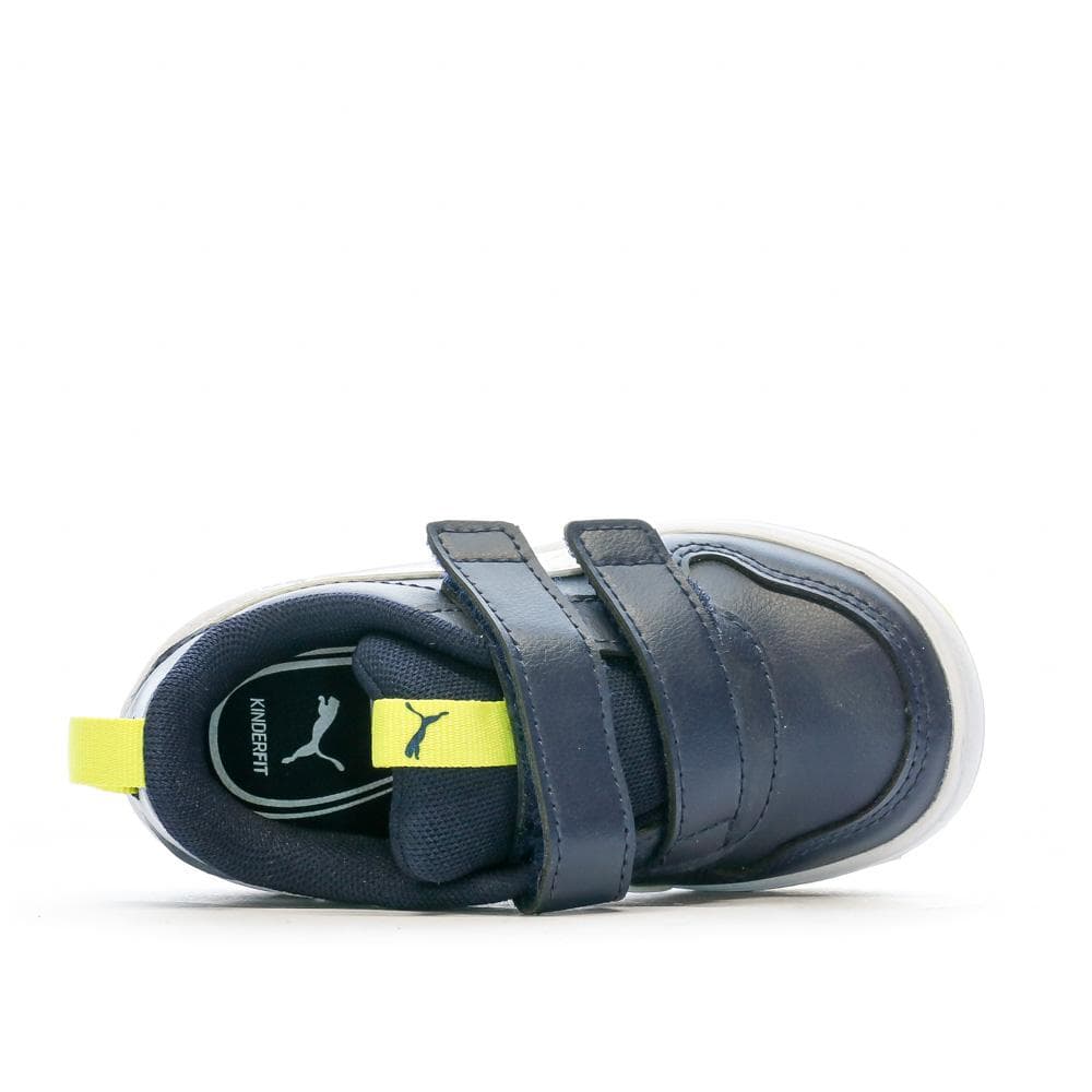Baskets Marine/Jaune Garçon Puma Multiflex 4