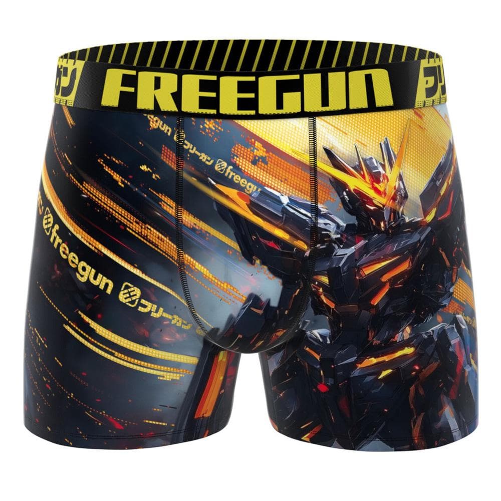 Boxer Noir/Jaune Homme Freegun Robot 1