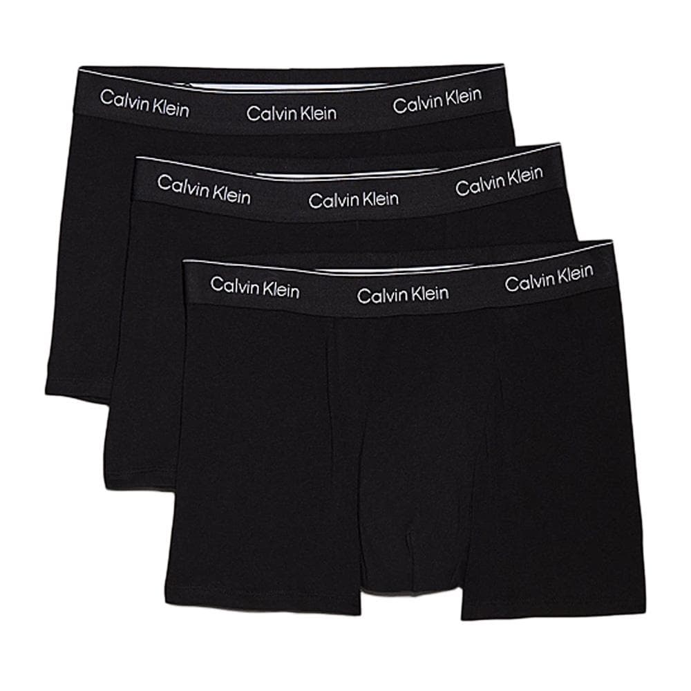 x3 Boxers Noir Homme Calvin Klein Low Rise Trunk LV00NB4389 1