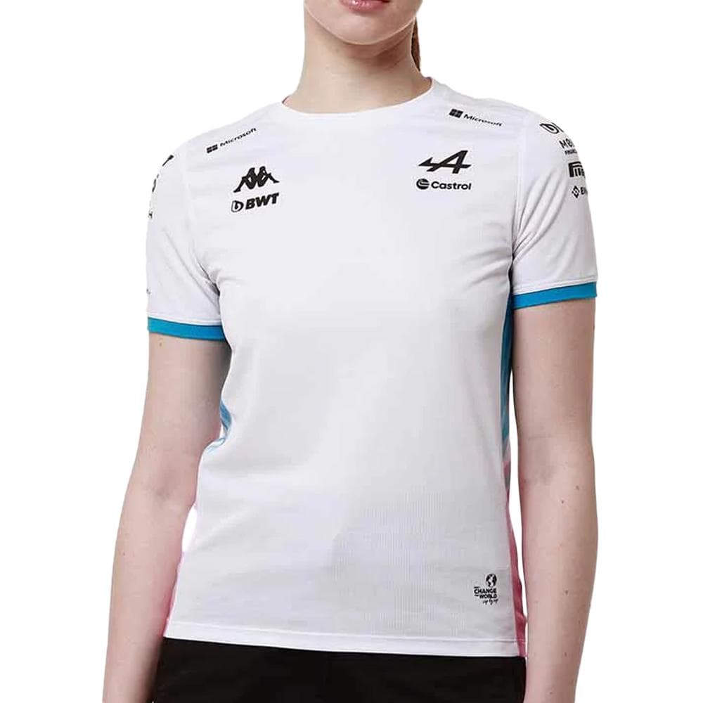 Maillots de Sport Blanc Femme Kappa Adoliw Alpine F1 1