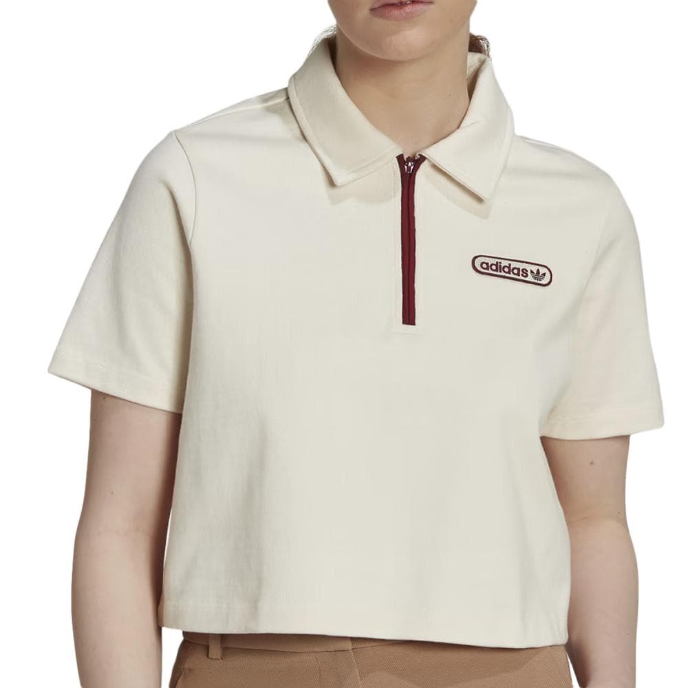 Polo Beige Femme Adidas HL6578 1