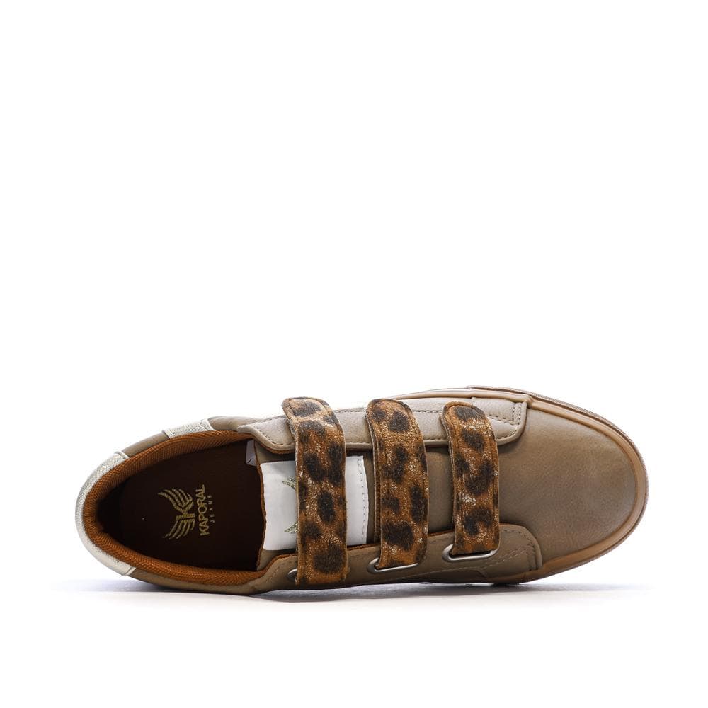 Baskets Beige Kaporal Clovia Leopard 4