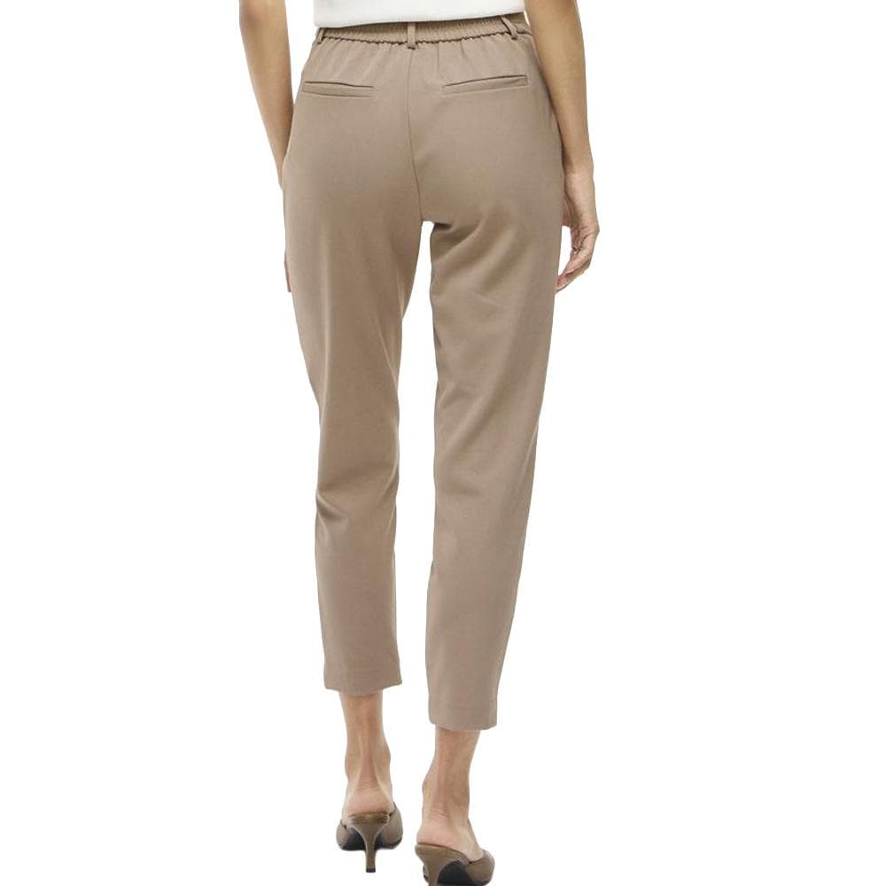 Pantalon Beige Femme Vila Vivarone Slim 7/8 2