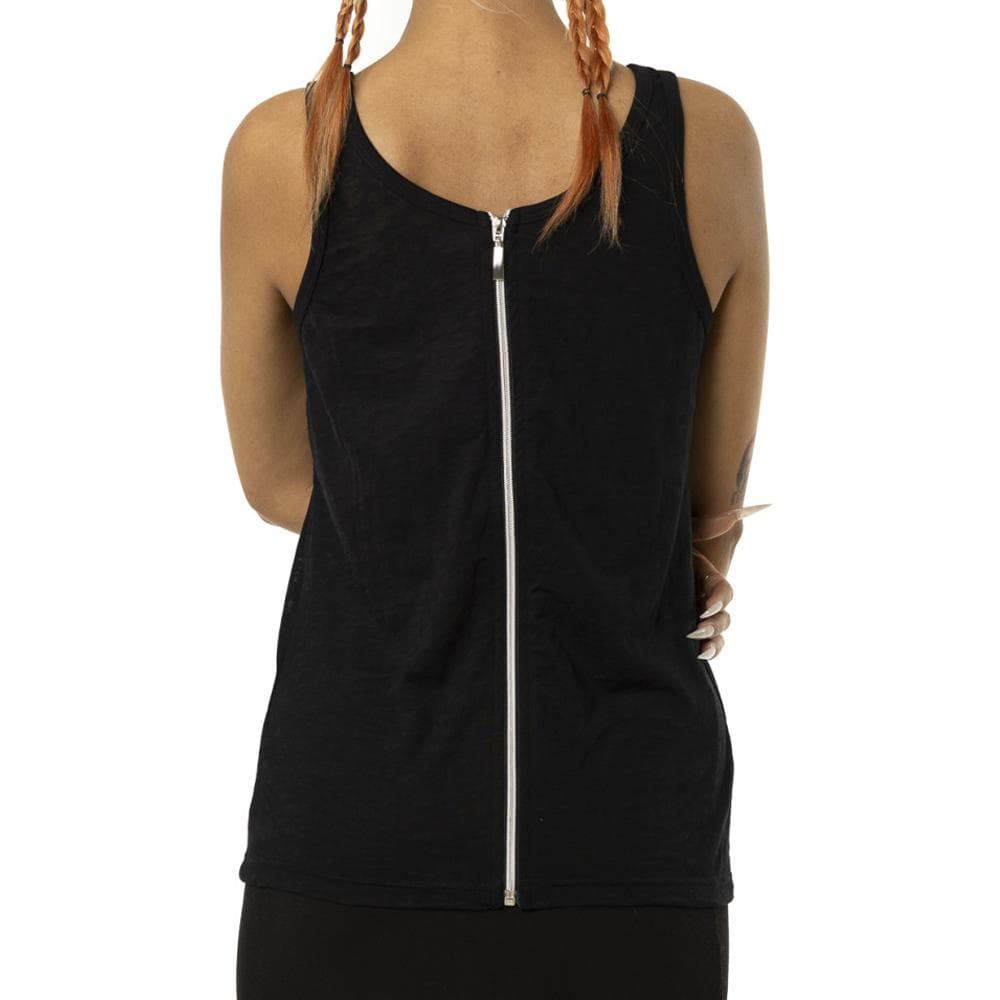 Débardeur Noir Femme Von Dutch Zip 2