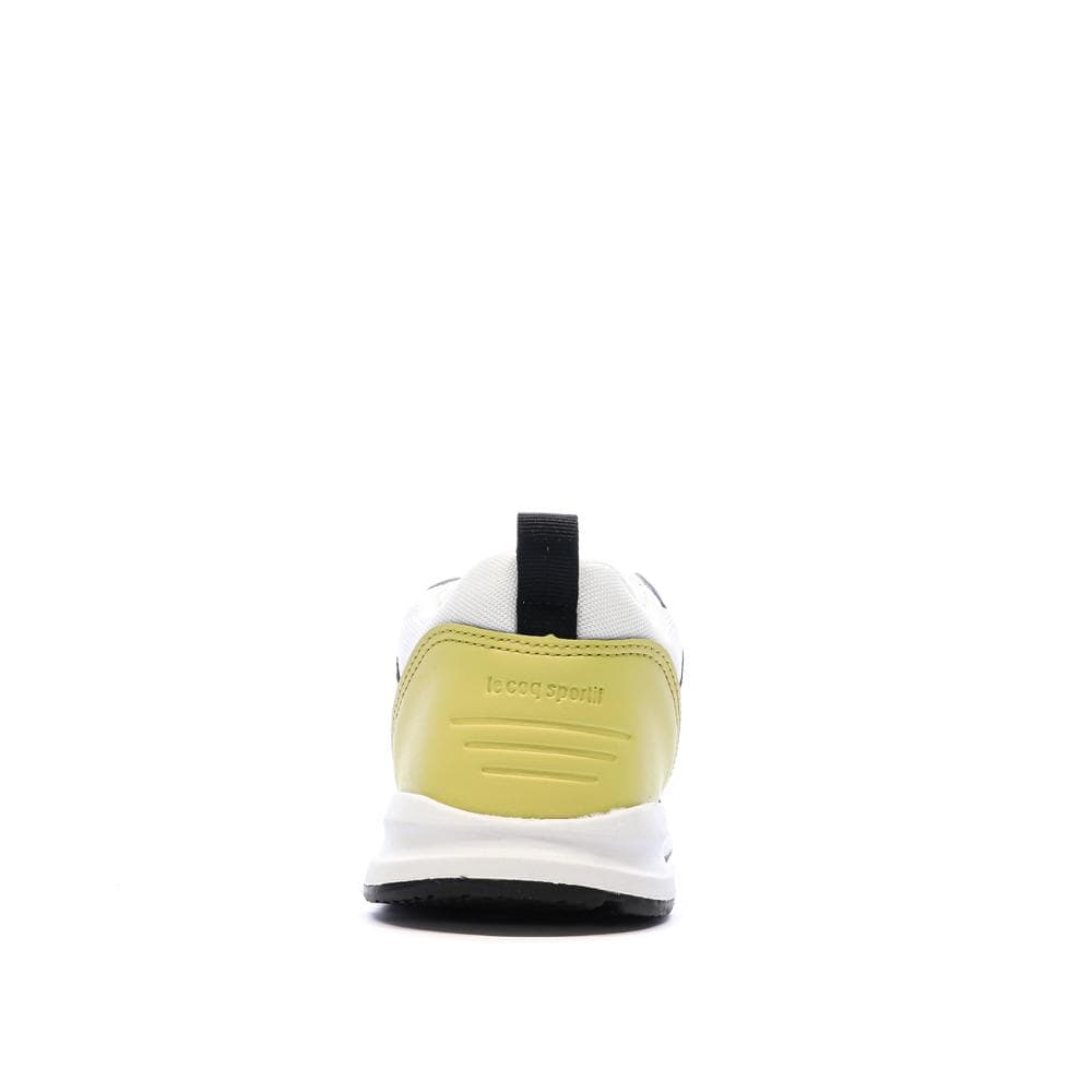 Baskets Blanc/Noir/Jaune Garçon Le Coq Sportif R500 3