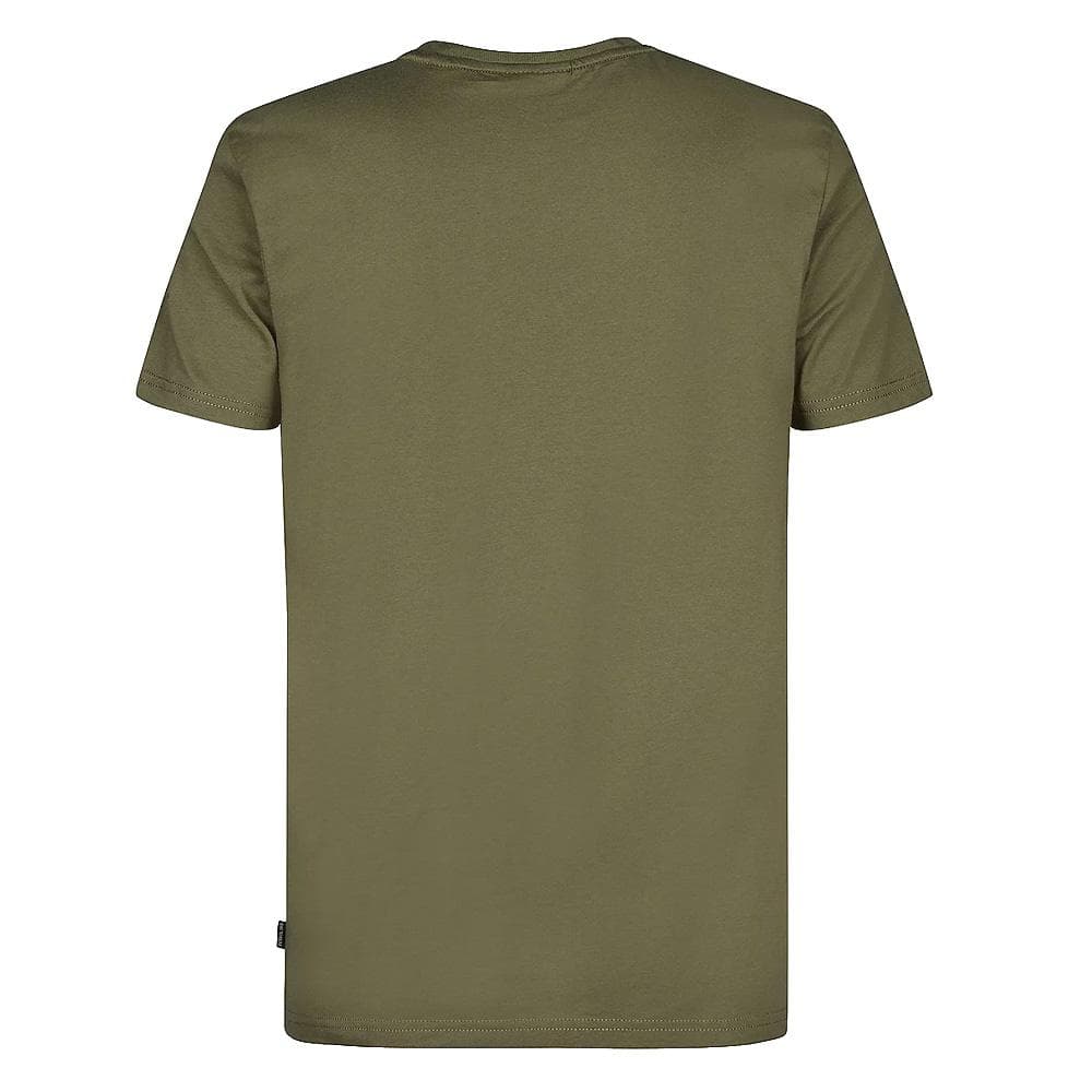 T-Shirt Kaki/Orange Homme Petrol Industries Classics 2