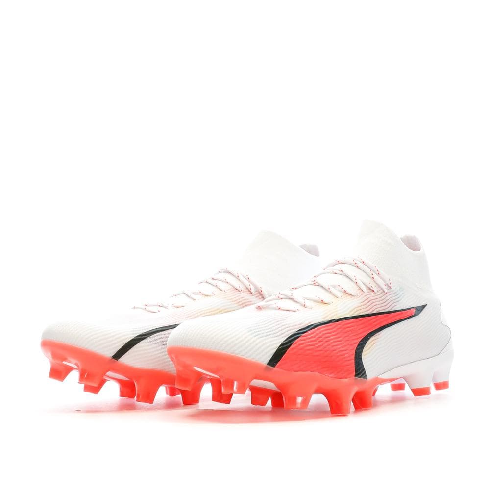 Chaussures de Football Blanche/Rose/Noire Homme Puma Ultra Pro 6