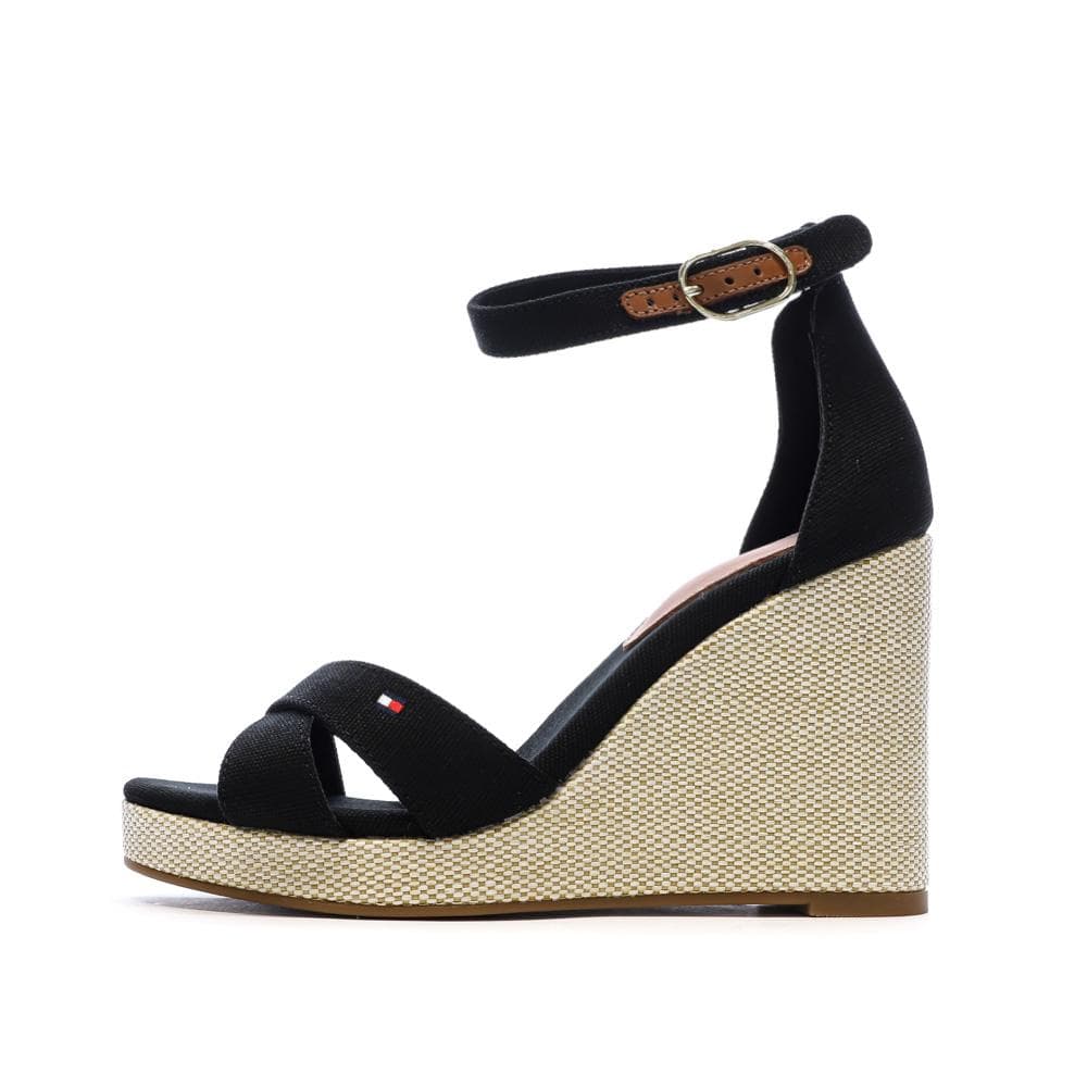 Sandales Noires Femme Tommy Hilfiger Flag 1