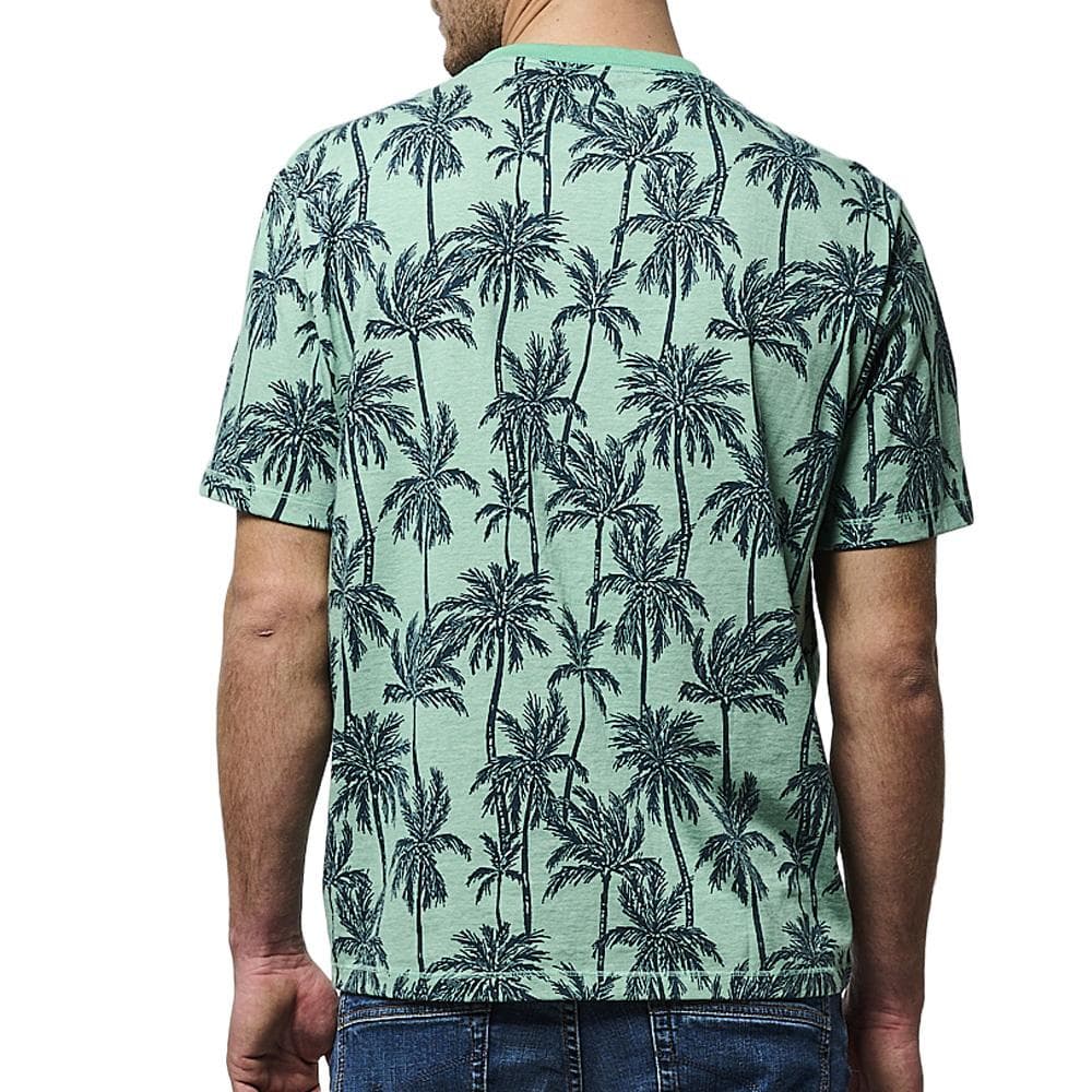 T-shirt Vert/Marine Homme Kaporal TOGO25EM11 2