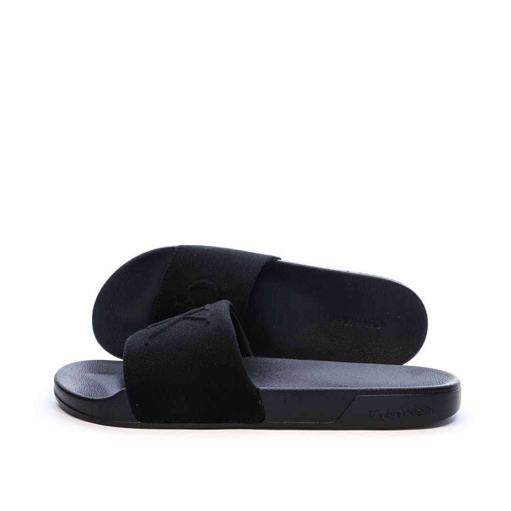 Claquettes Noires Homme Calvin Klein Jeans Slide 1