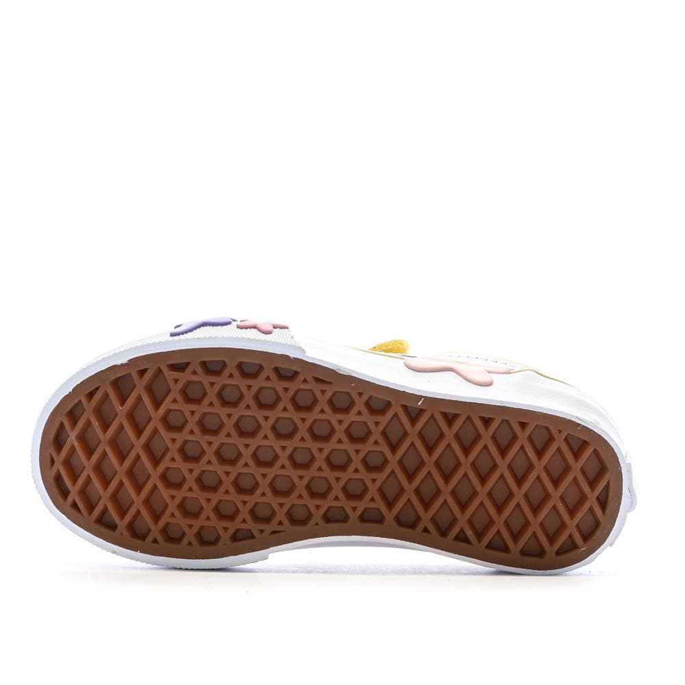 Baskets Jaune Fille Vans Old Skool V Flower 5