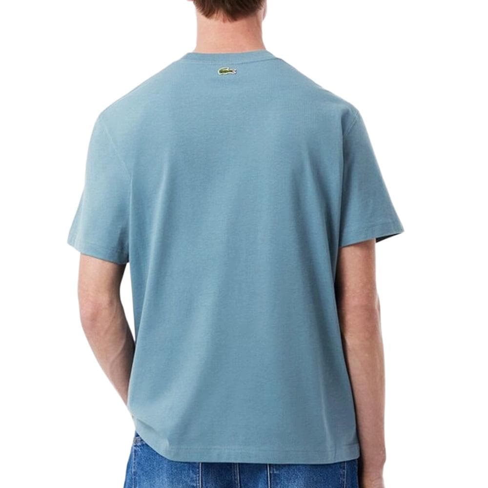 T-shirt Bleu Homme Lacoste TH0284 2