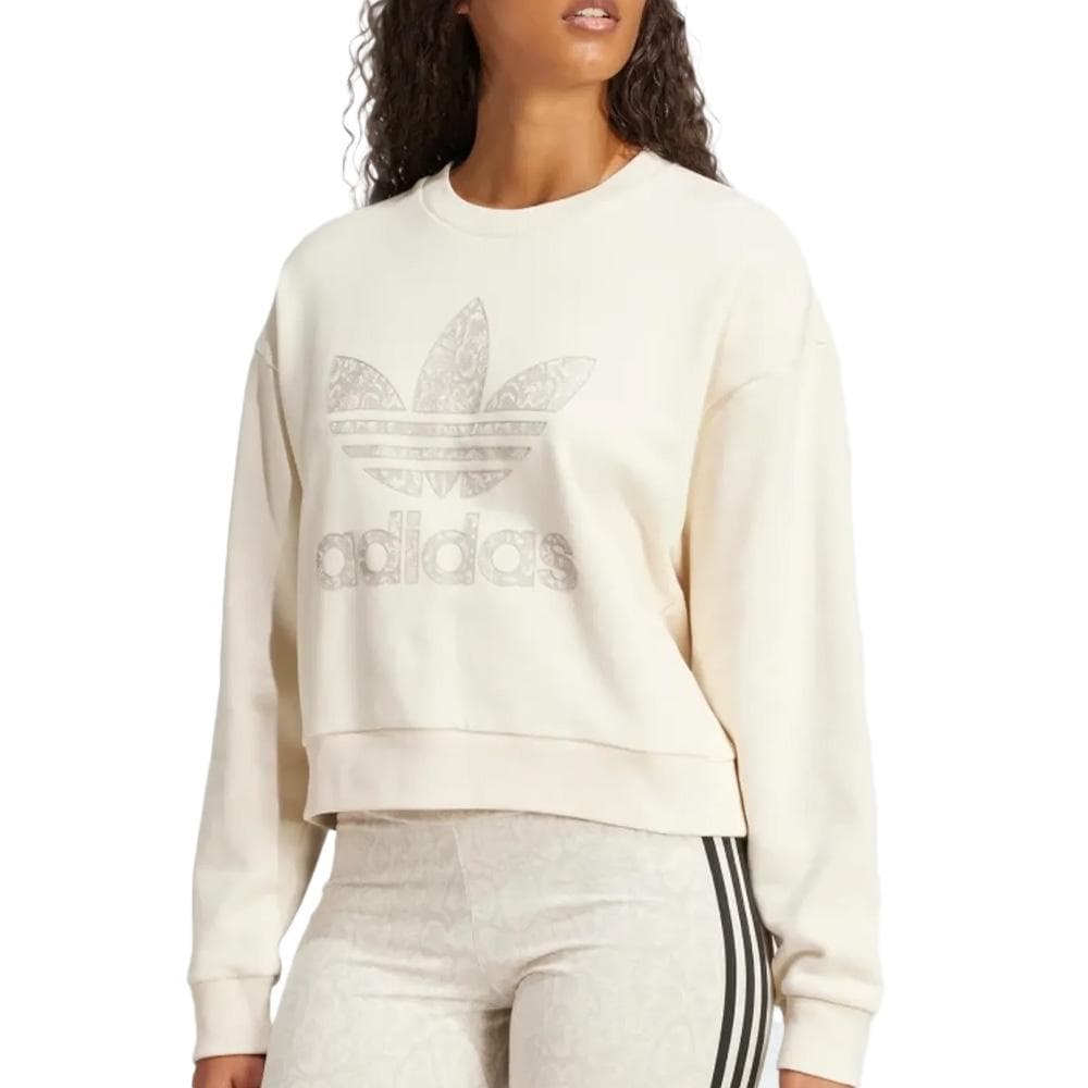 Sweat Blanc Femme Adidas Snake 1