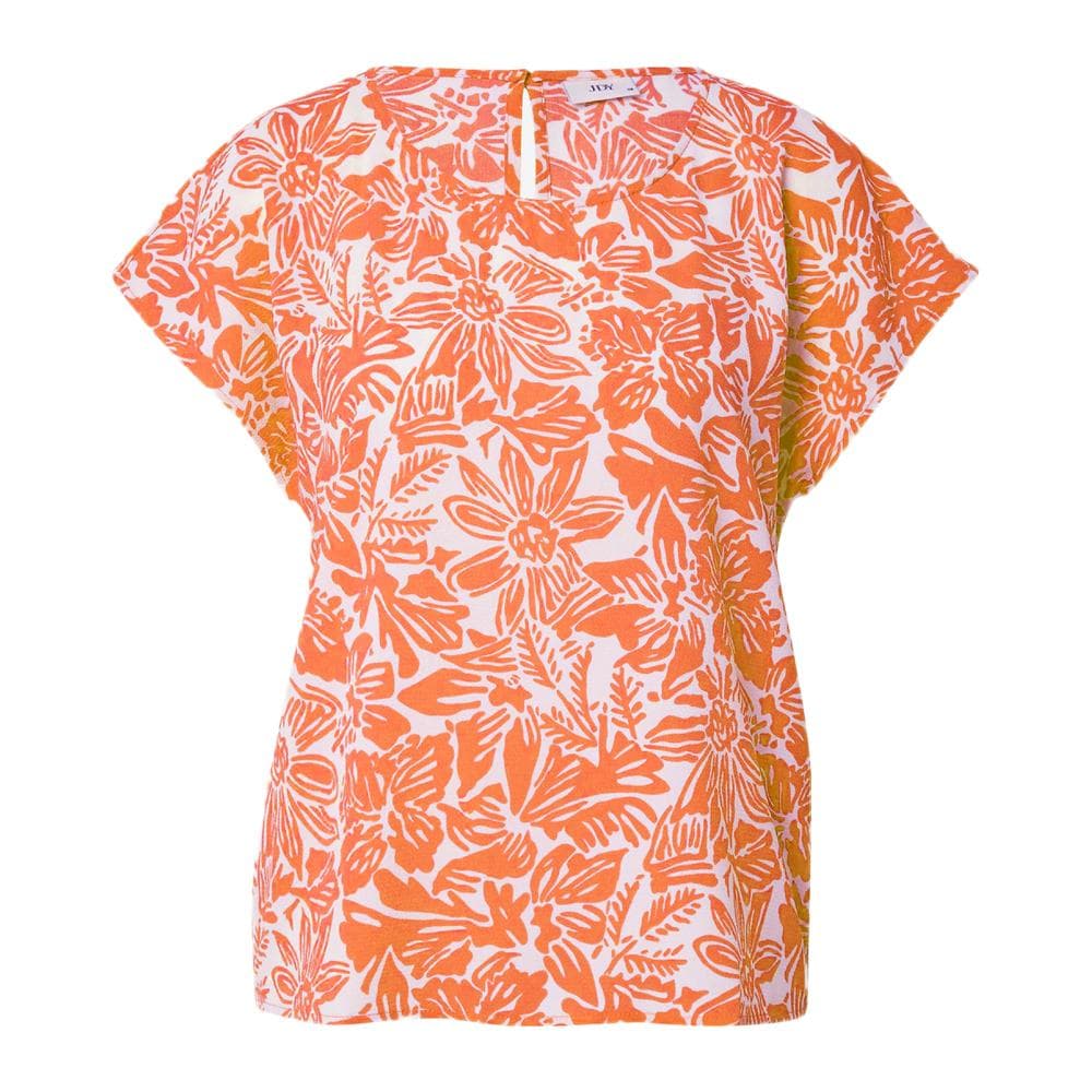 Blouse Blanche/Orange à Motifs Femme JDY Piper 1