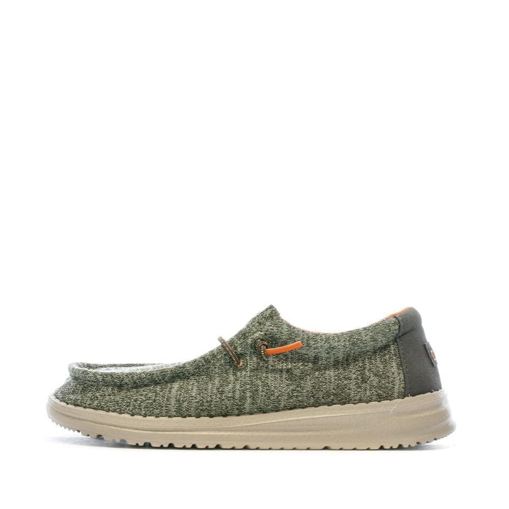 Chaussures Grises/Kaki Garçon Hey Dude Wally Youth 1