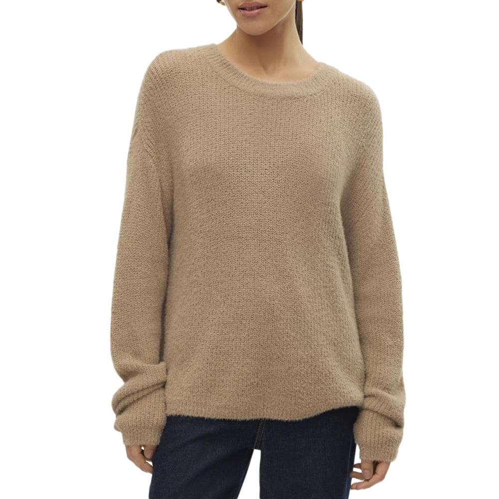 Pull Marron Clair Femme Vero Moda Puff 1