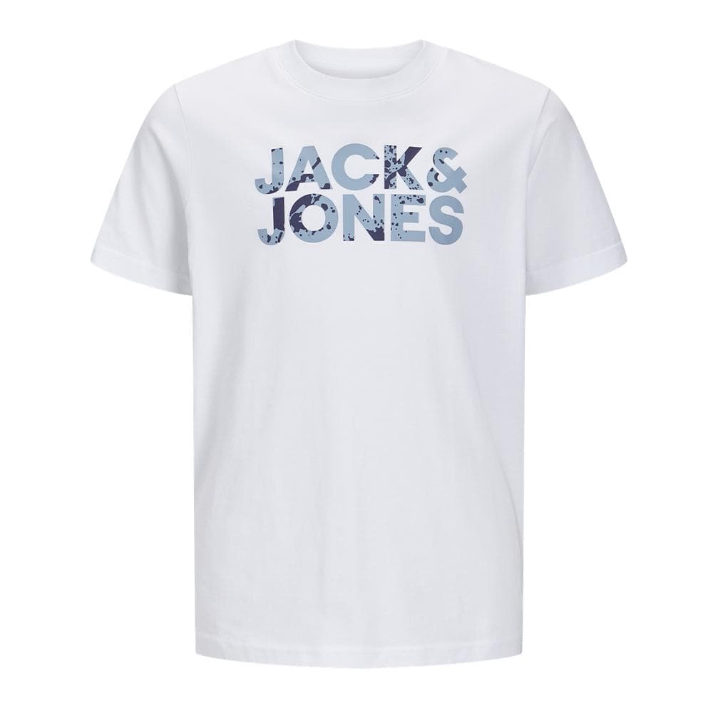 T-shirt Blanc Garçon Jack & Jones Corp Splash 3