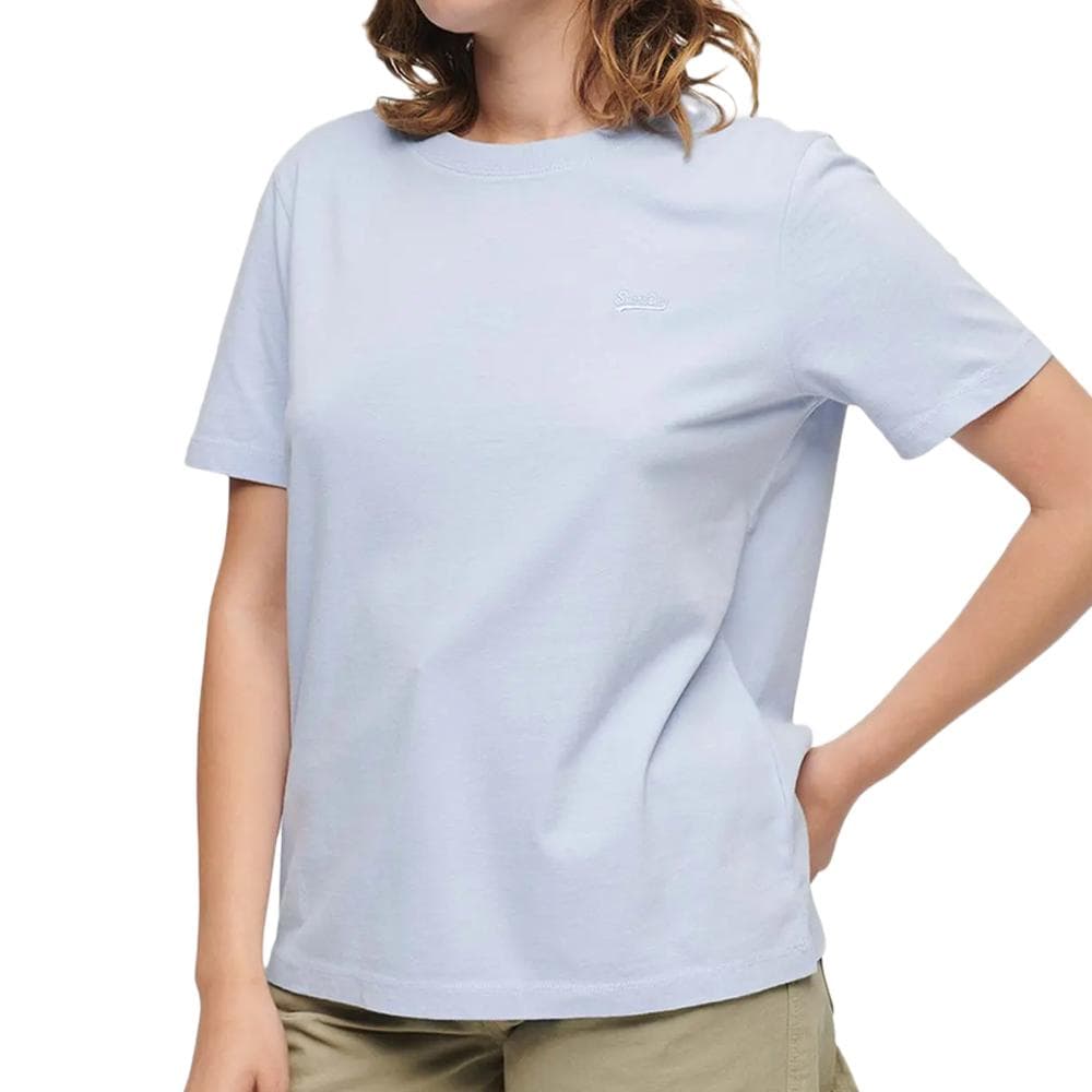 T-shirt Bleu Femme Superdry Vintage Logo 1