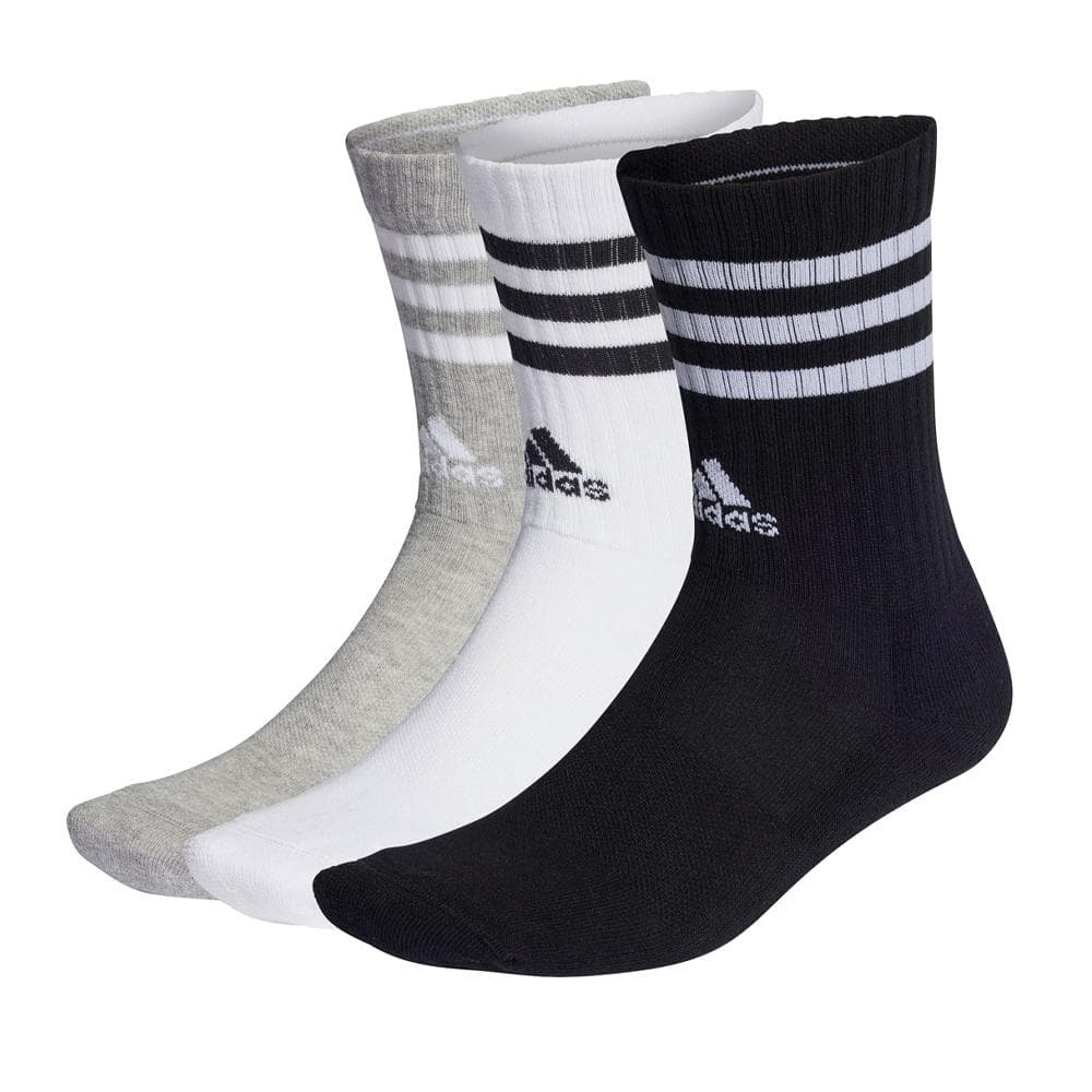 x3 Chaussettes Noires/Grises/Blanches Homme Adidas IC1323 1