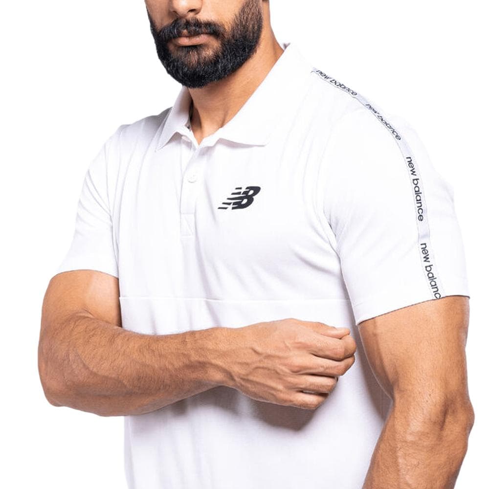 Polo Blanc Homme New Balance Training 2