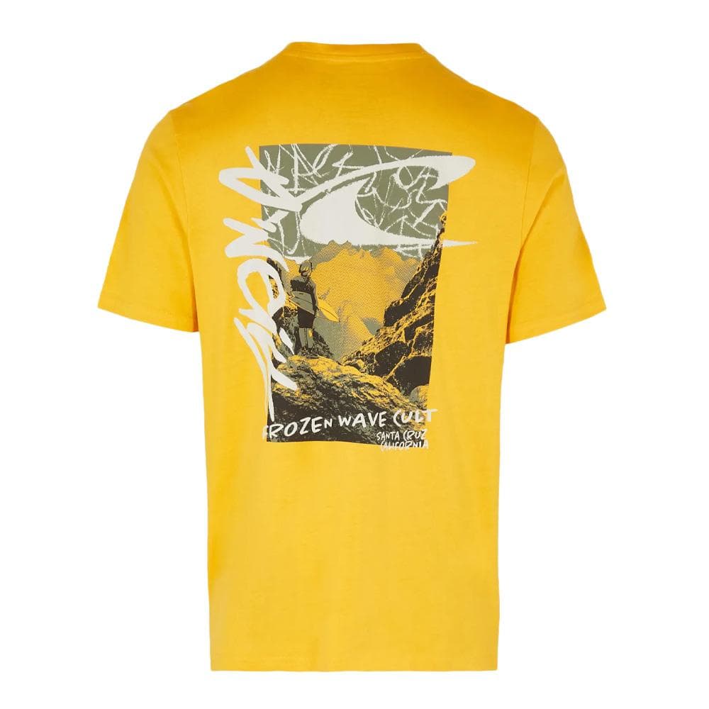 T-Shirt Jaune Homme O'Neill Wave Cult 2
