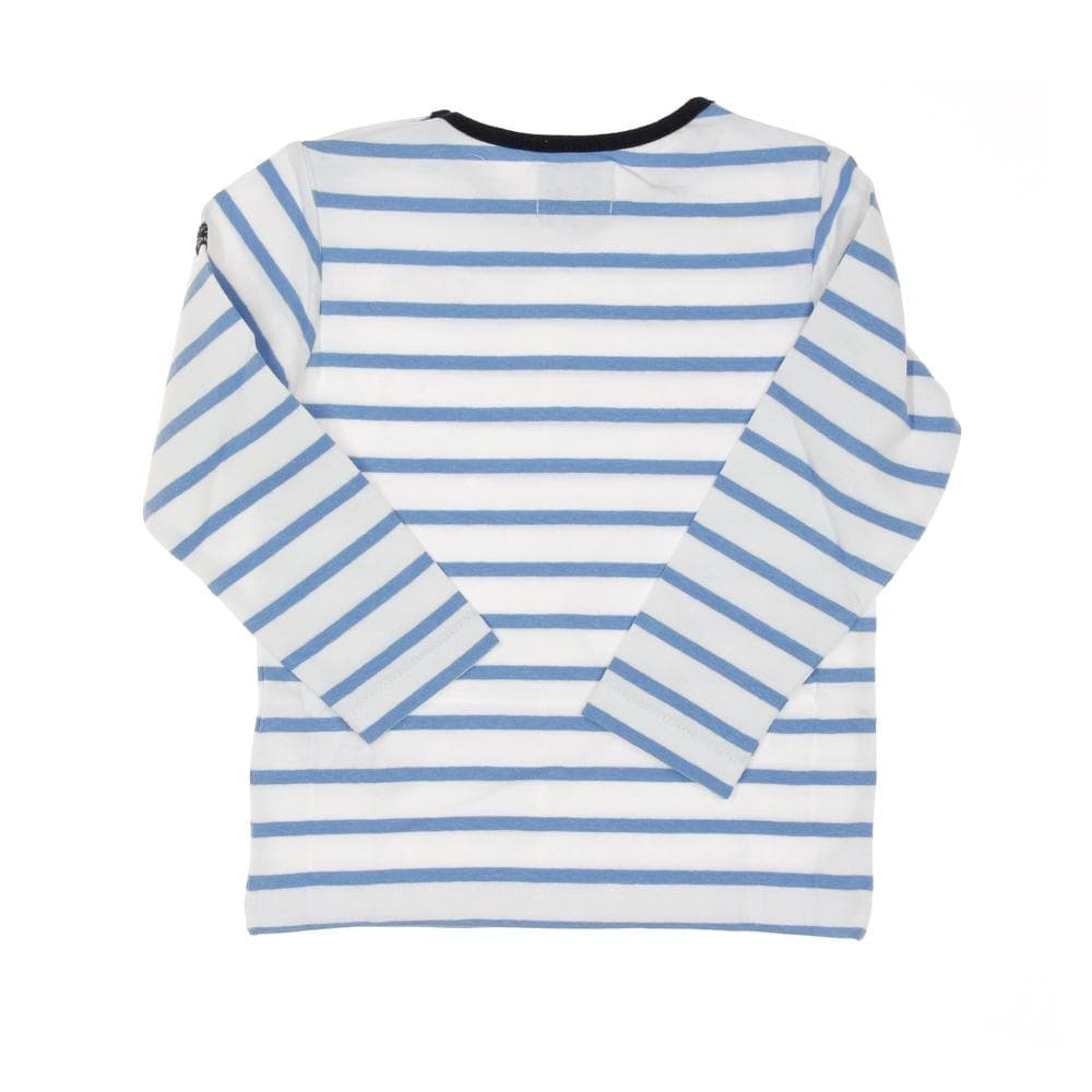 T-shirt à Rayures Beige/Bleu Garçon EOM Eloris 2