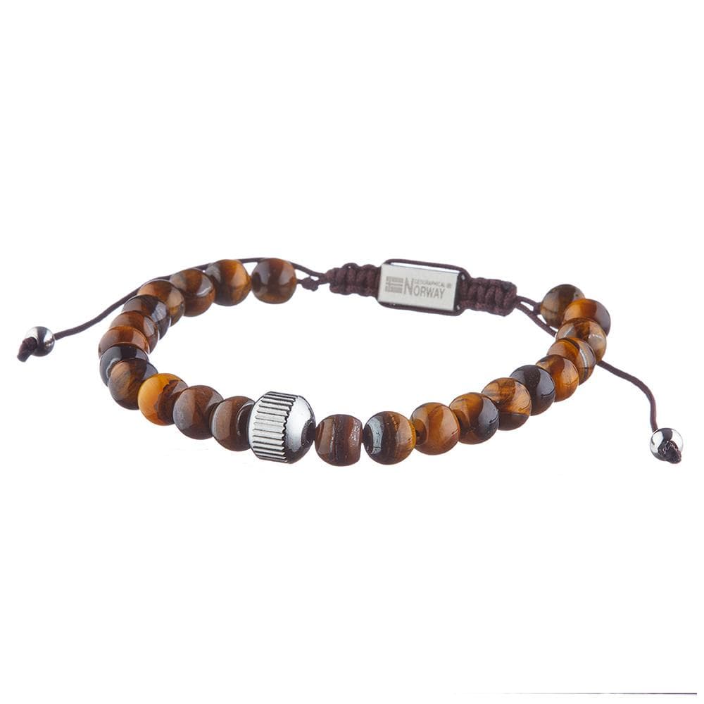 Bracelet Perles Marron Homme Geographical Norway 315048 1