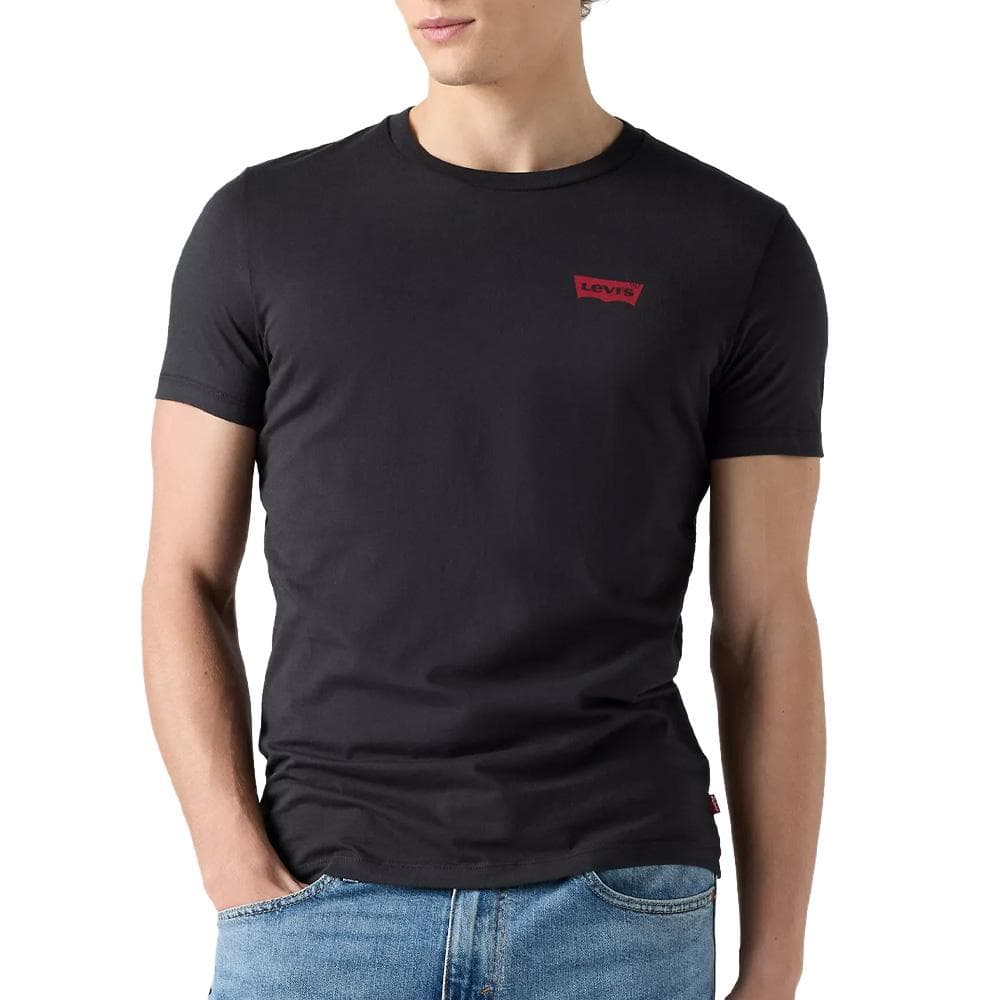 Lot de 2 T-shirts Blanc/Noir Homme Levi's Slim Fit 2