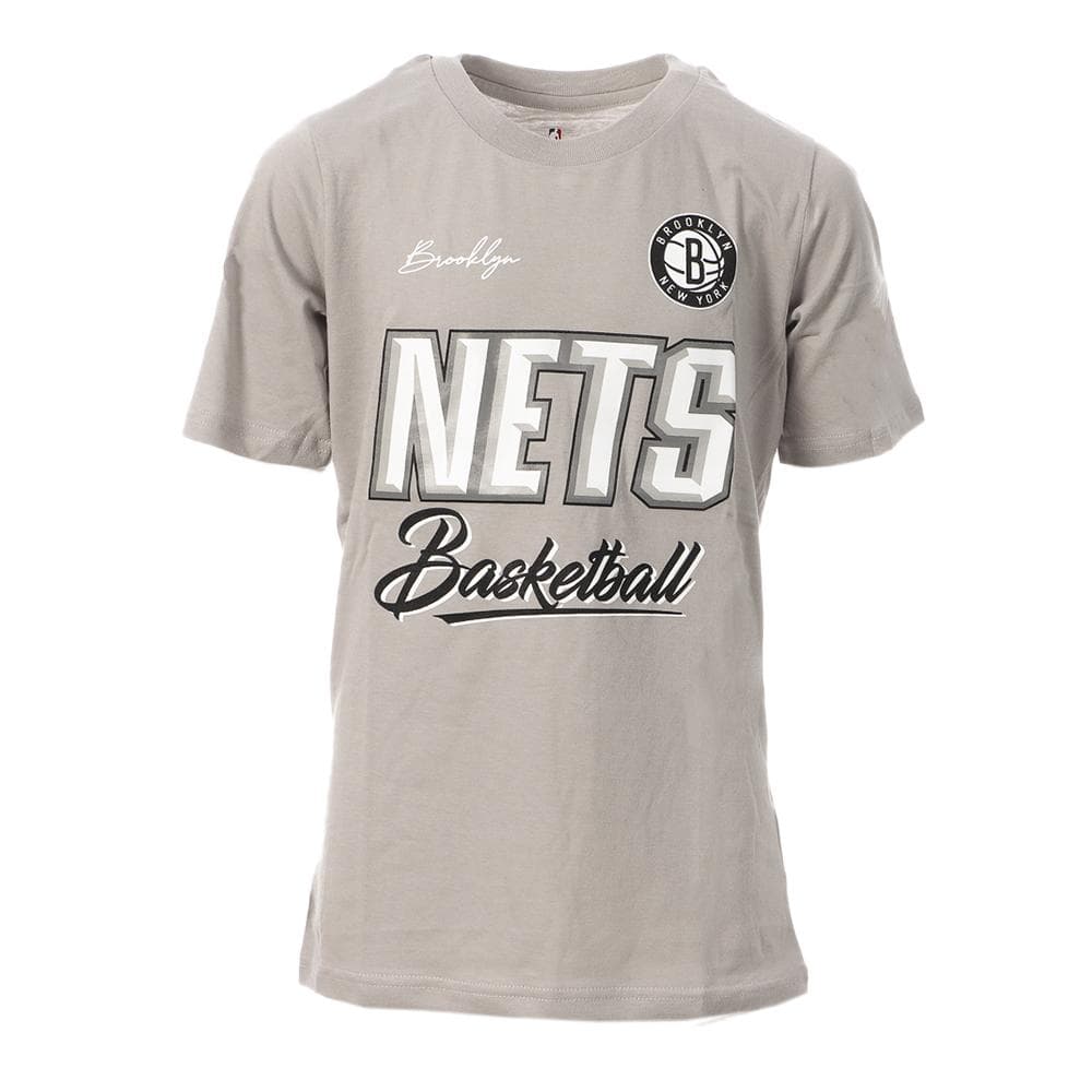 T-shirt Gris/Blanc Garçon NBA Brooklyn Nets 1