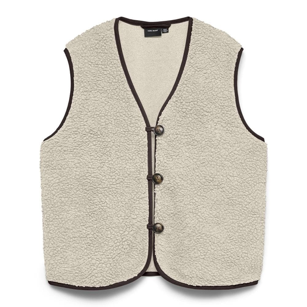Gilet sans manches Beige Femme Vero Moda Cleo 1