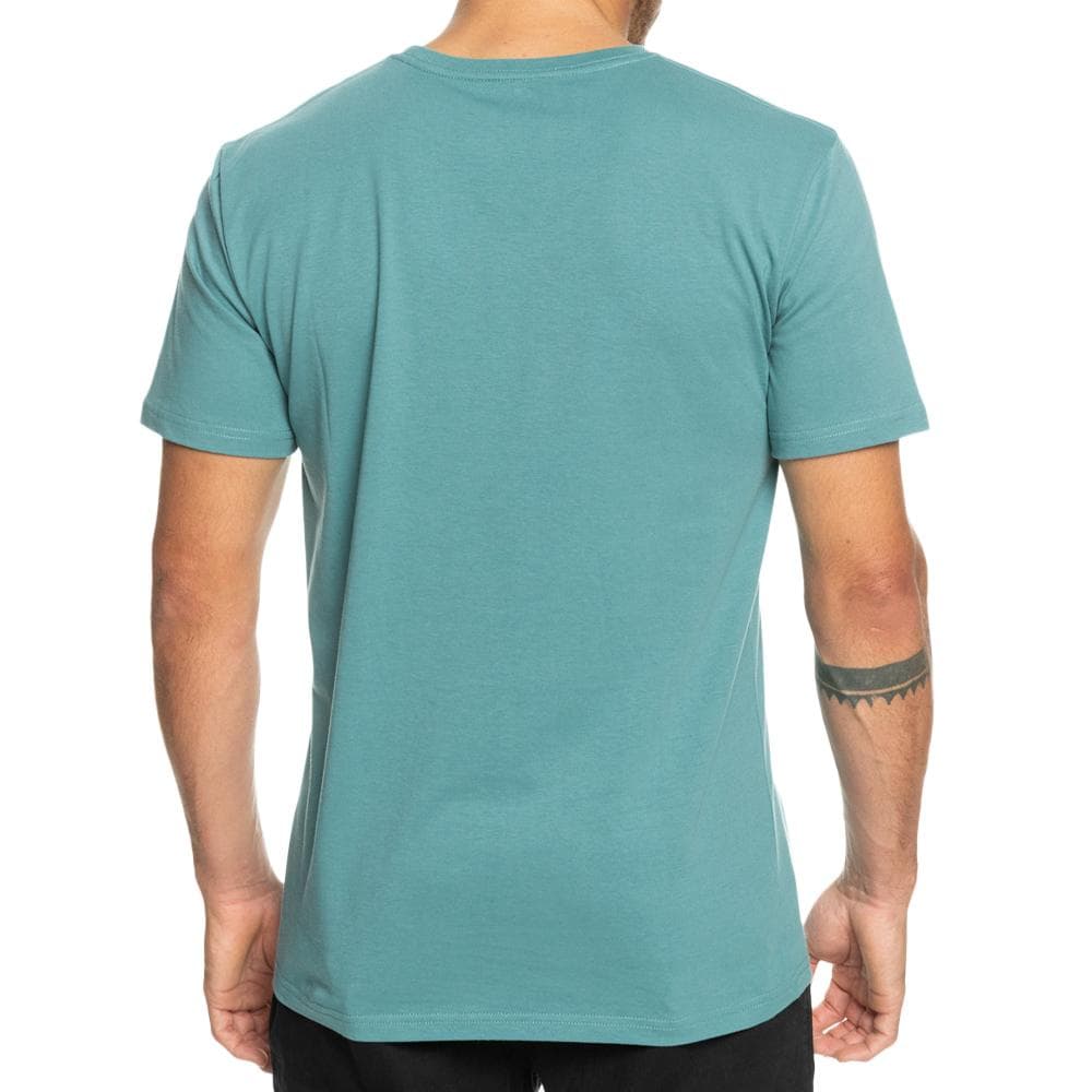 T-Shirt Bleu Homme Quiksilver Warpedframes 2