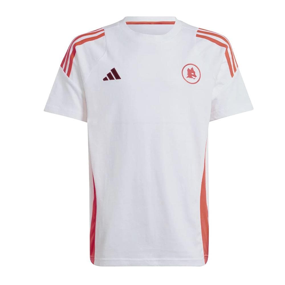 AS Roma T-shirt Blanc/Orange Enfant Adidas Roma Teey 1