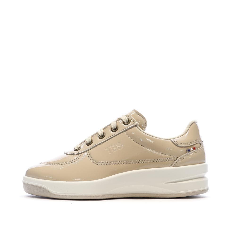 Baskets Beige Femme TBS Tennis Verni Greta 1