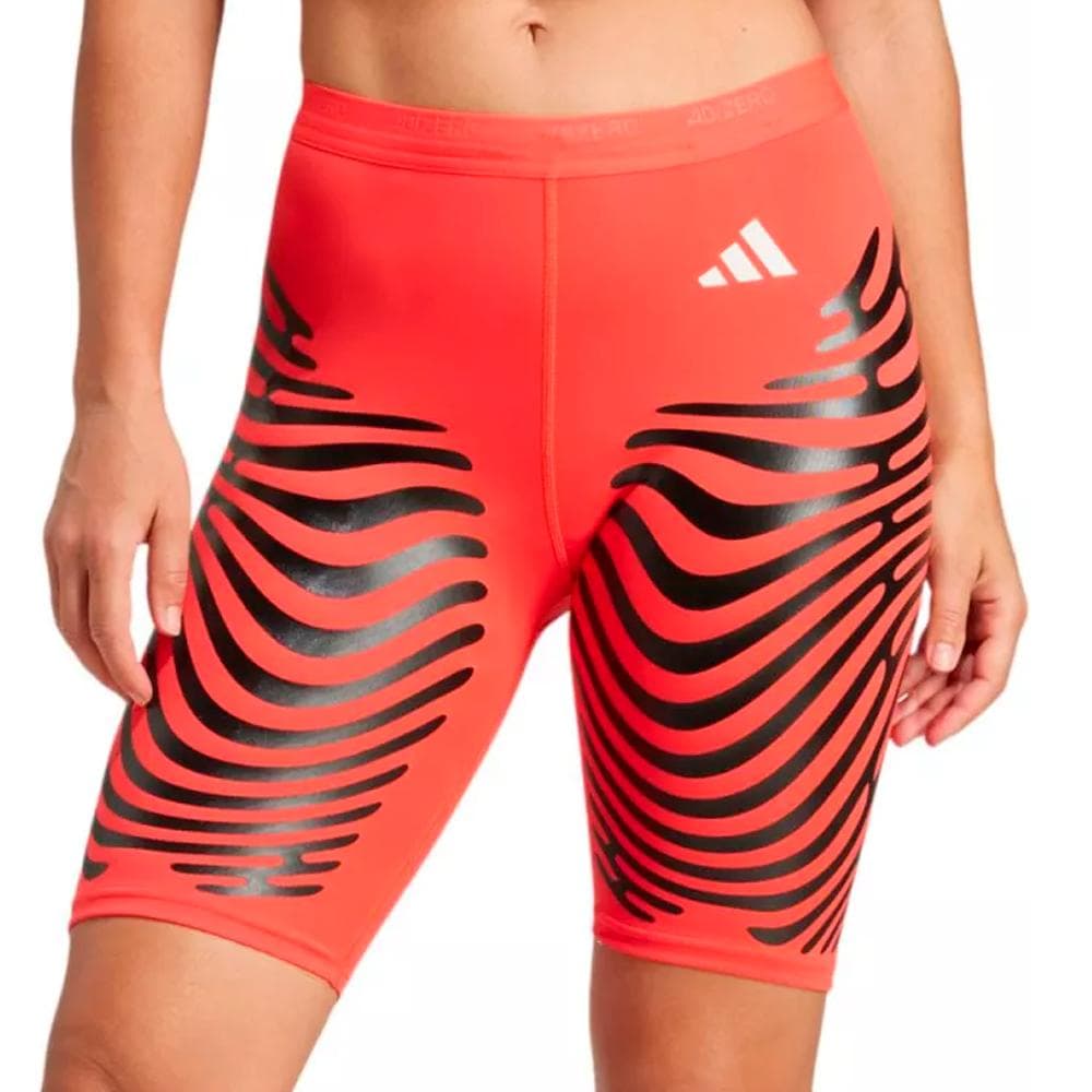 Short Rouge/Noir Femme Adidas Adizero 1
