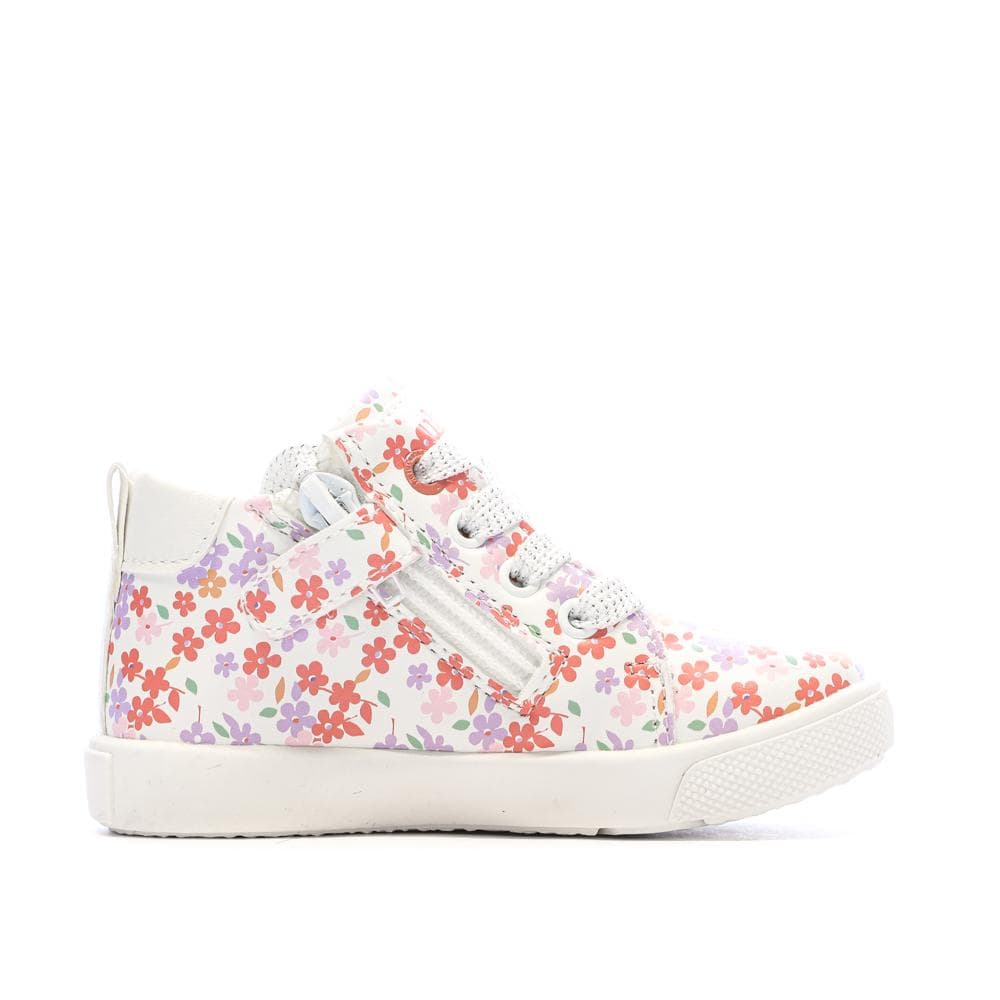 Baskets Blanc/Rose Fille Lulu Castagnette Lenaig Bottillon 2