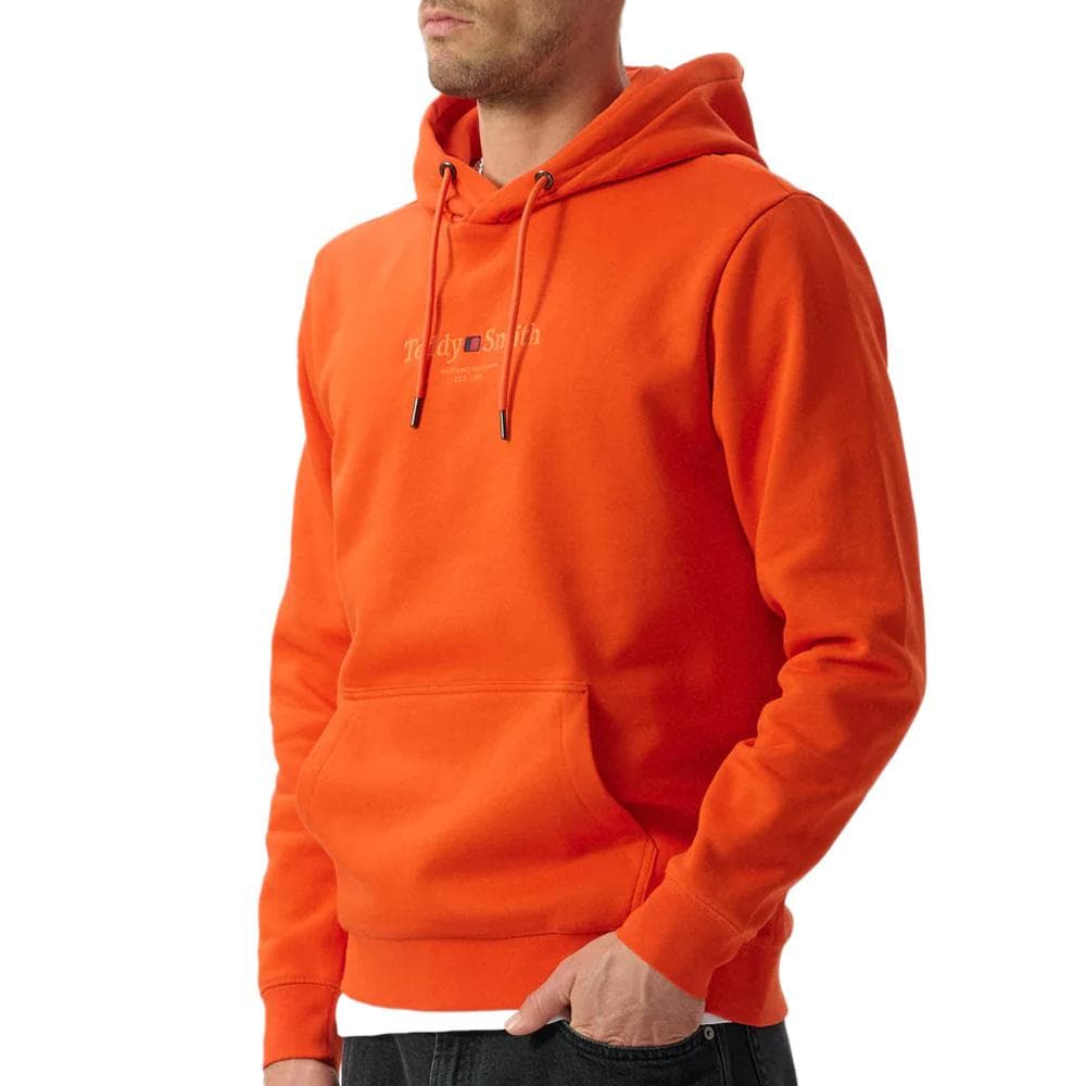 Sweat à Capuche Orange Homme Teddy Smith Jim 2
