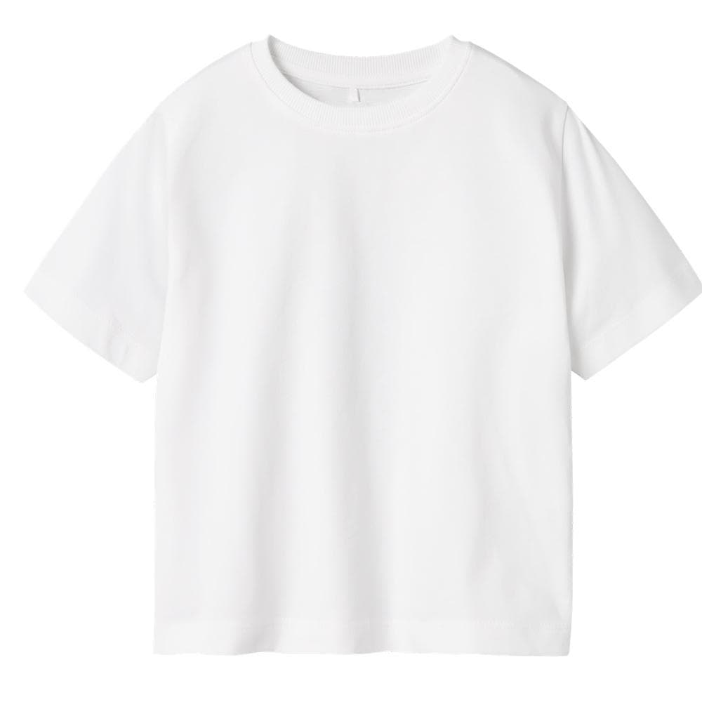 T-Shirt Blanc Fille Name it Vobbo 1