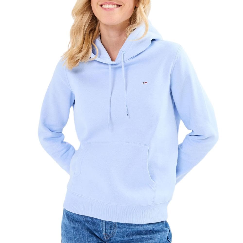 Sweat à Capuche Bleu Femme Tommy Hilfiger Flag 1