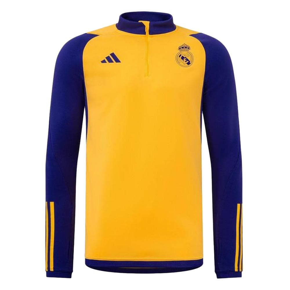Real Madrid Sweat Training Jaune/Violet Homme Adidas 2023/2024 1