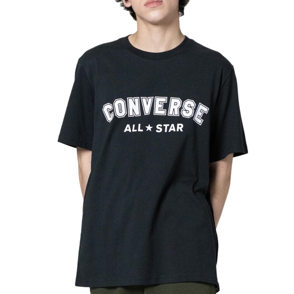 T-shirt Noir Homme Converse Classic 1