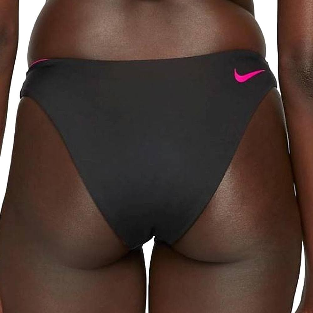 Bas de maillot de bain Noir/Rose Femme Nike Reversible 3