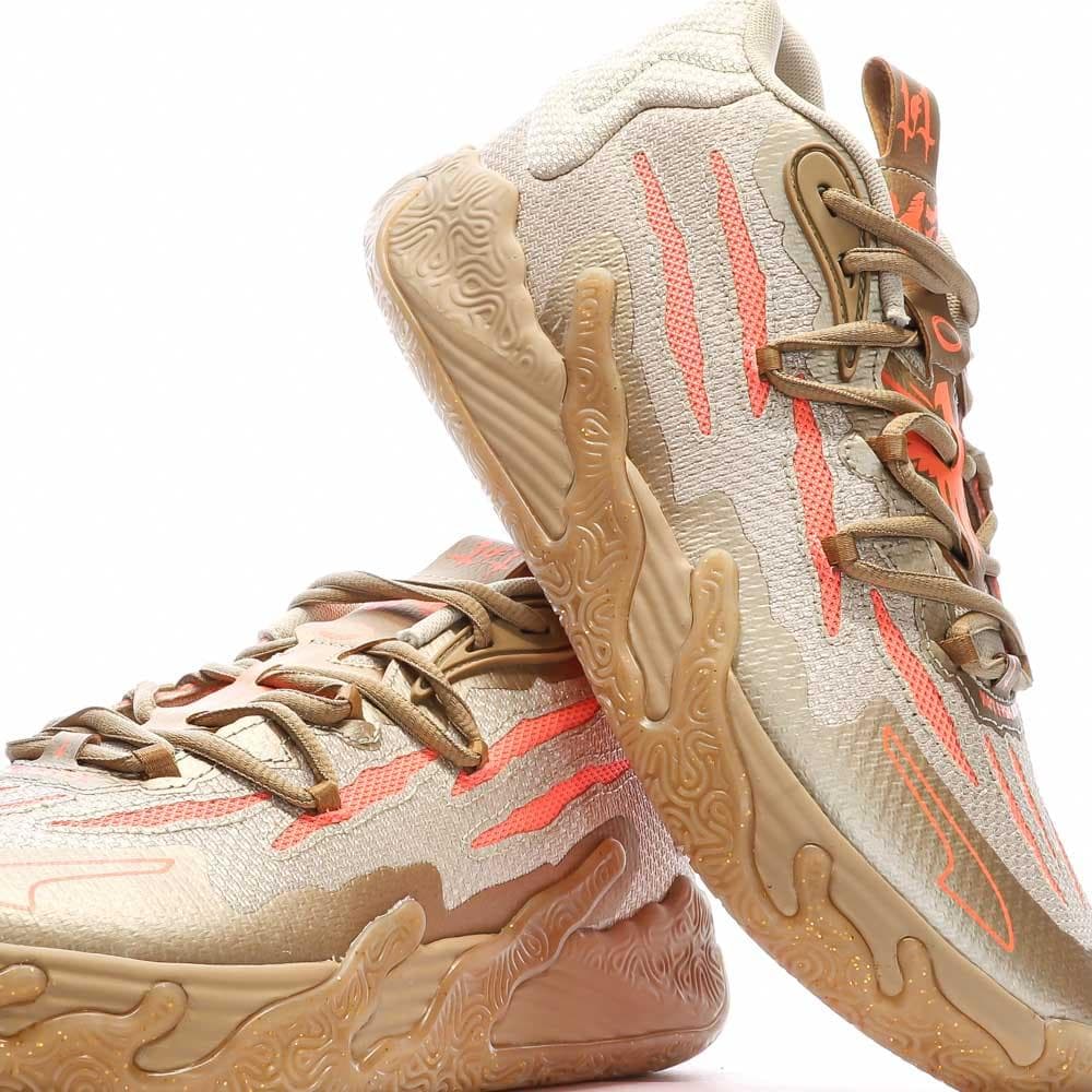 Chaussures de Basketball Dorées Homme Puma MB.03 Cny 7
