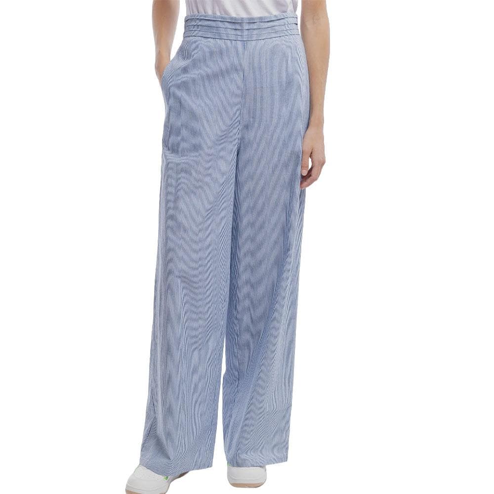 Pantalon fluide Bleu/Blanc Femme Teddy Smith Rebelle 1