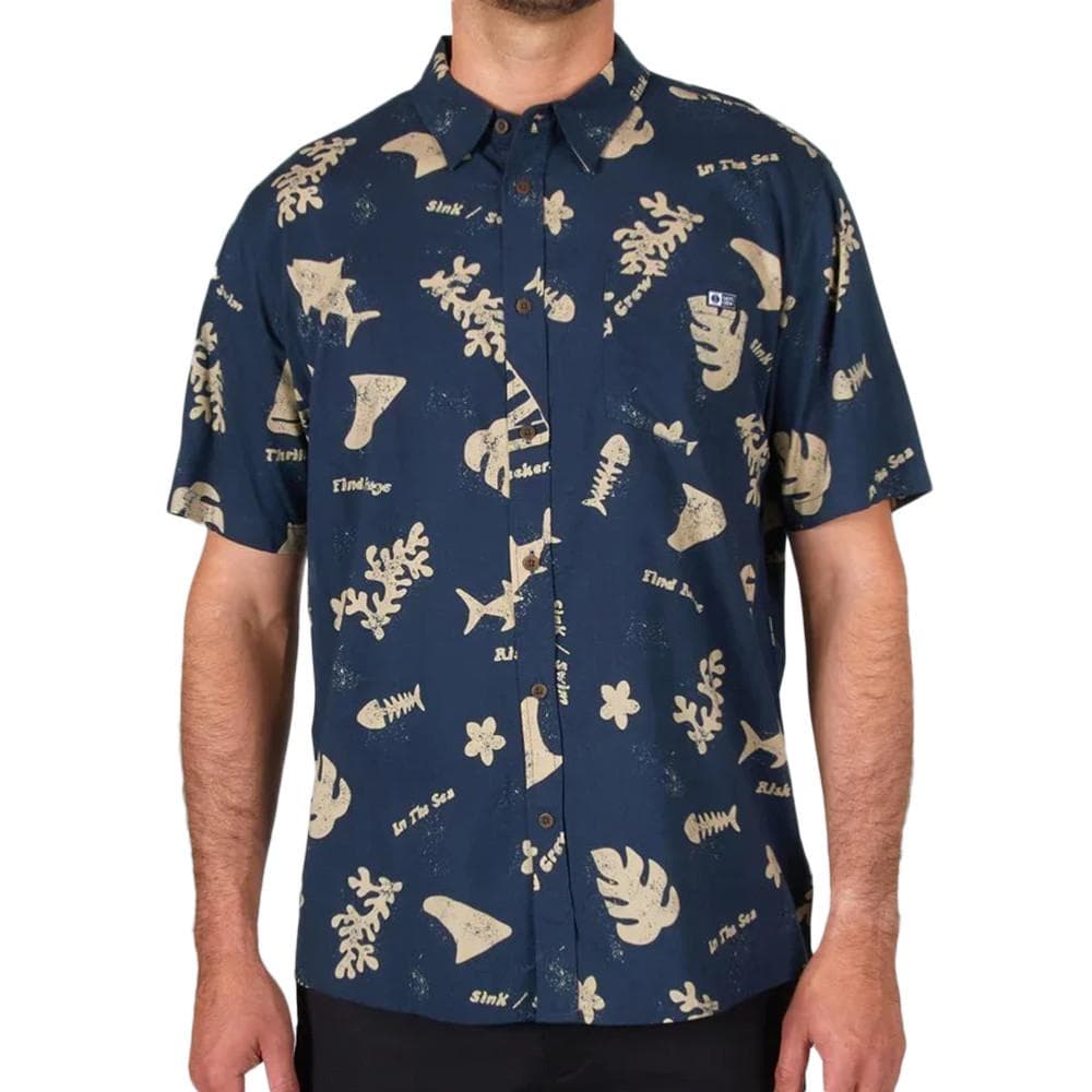 Chemisette Manches Courtes Marine Homme Salty Crew Twisted Tides 1