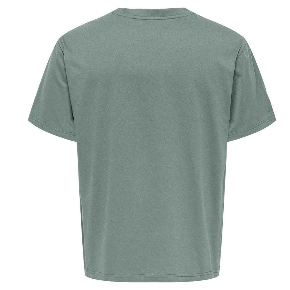 T-shirt Vert D'eau Homme Only & Sons Chinois 2