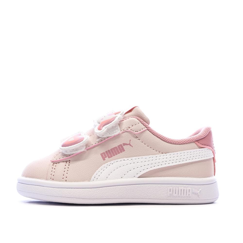 Baskets Rose Fille Puma Smash 3.0 Badges 1