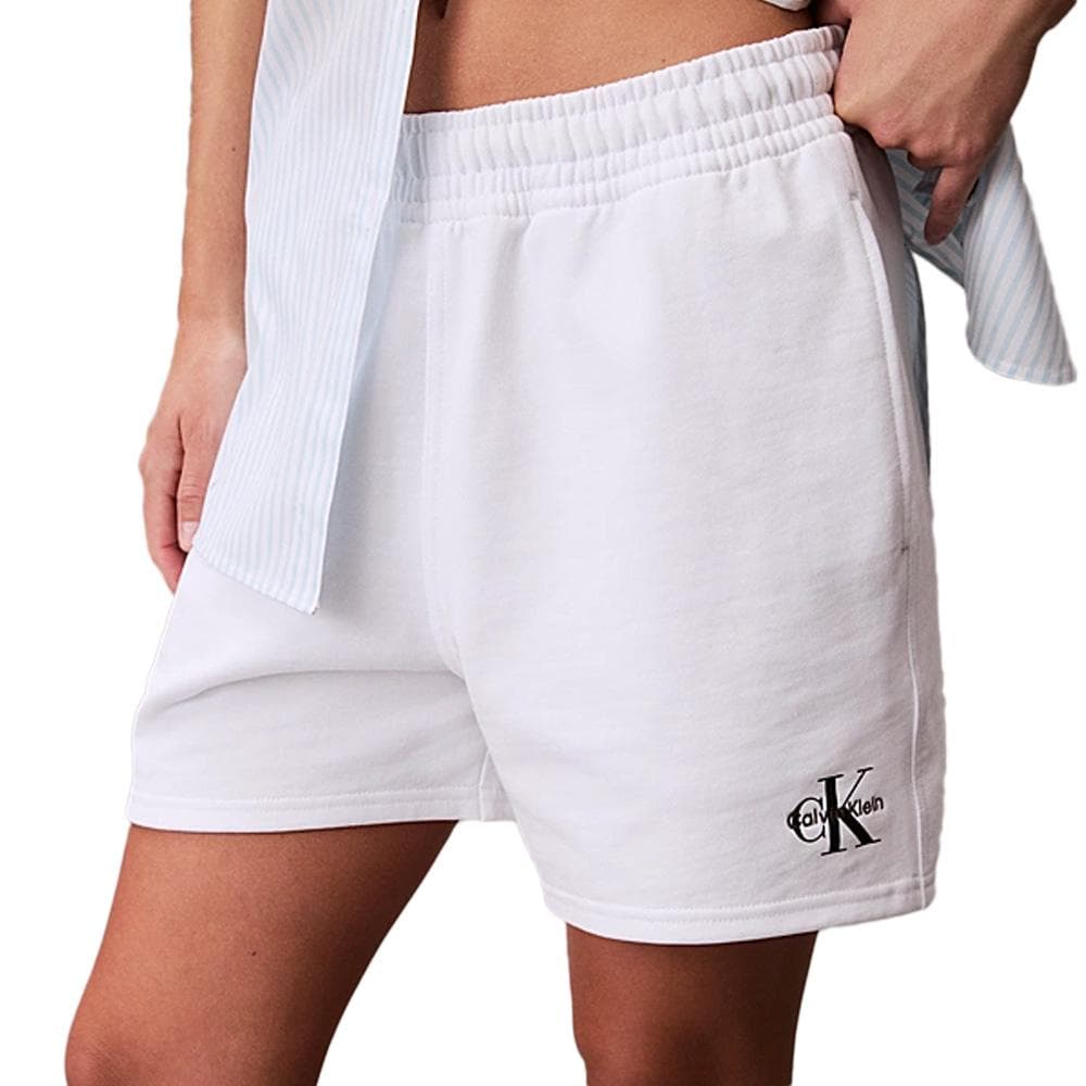 Short Blanc Femme Calvin Klein Jeans Monologo French 1