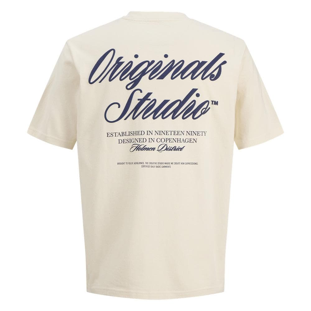 T-Shirt Beige Garçon Jack & Jones Typo 2