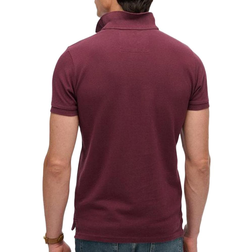 Polo Bordeaux Homme Superdry Vintages 2