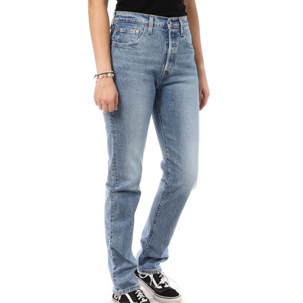 Jean Bleu foncé Femme Levi's 501 1